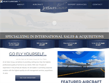 Tablet Screenshot of jetsalesgroup.com